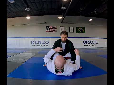 Closed Guard position for Jiu Jitsu (front view)