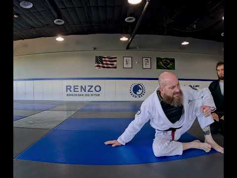 Hip Escape position in Jiu Jitsu (front view)