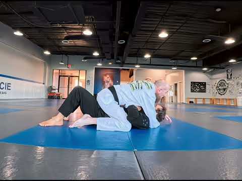 Top Mount Position for Jiu Jitsu (side view)