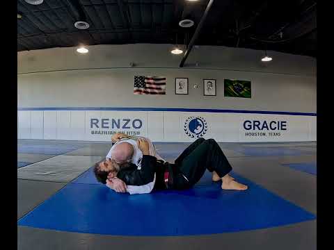 Side control position for Jiu Jitsu (front view)